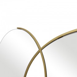 Mirror double Miryata pakoworld metal in golden shade 105x3x60cm Mirror double Miryata pakoworld metal in golden shade 105x3x60cm