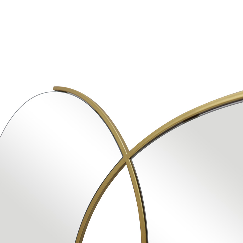 Mirror double Miryata pakoworld metal in golden shade 105x3x60cm Mirror double Miryata pakoworld metal in golden shade 105x3x60cm