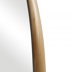 Oval mirror Marly pakoworld mdf in natural shade 50.5x4x127cm Oval mirror Marly pakoworld mdf in natural shade 50.5x4x127cm
