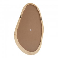 Oval mirror Baloa pakoworld mdf in natural shade 44x4x80cm Oval mirror Baloa pakoworld mdf in natural shade 44x4x80cm