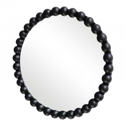 Specio pakoworld wood mirror in black shade Φ60x4.5cm Specio pakoworld wood mirror in black shade Φ60x4.5cm