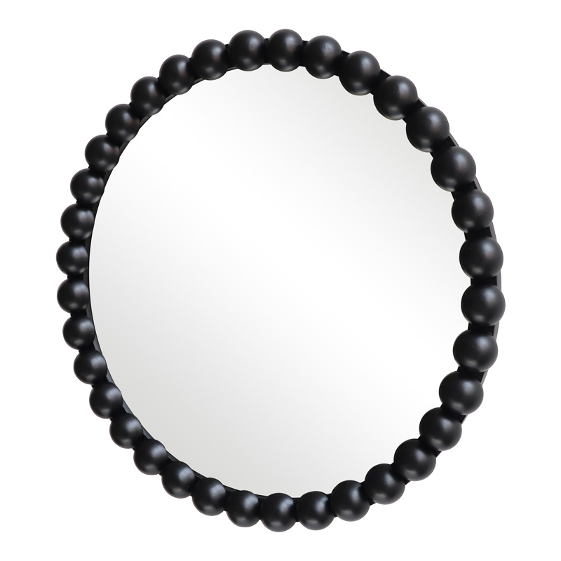 Specio pakoworld wood mirror in black shade Φ60x4.5cm Specio pakoworld wood mirror in black shade Φ60x4.5cm
