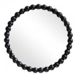 Specio pakoworld wood mirror in black shade Φ60x4.5cm Specio pakoworld wood mirror in black shade Φ60x4.5cm