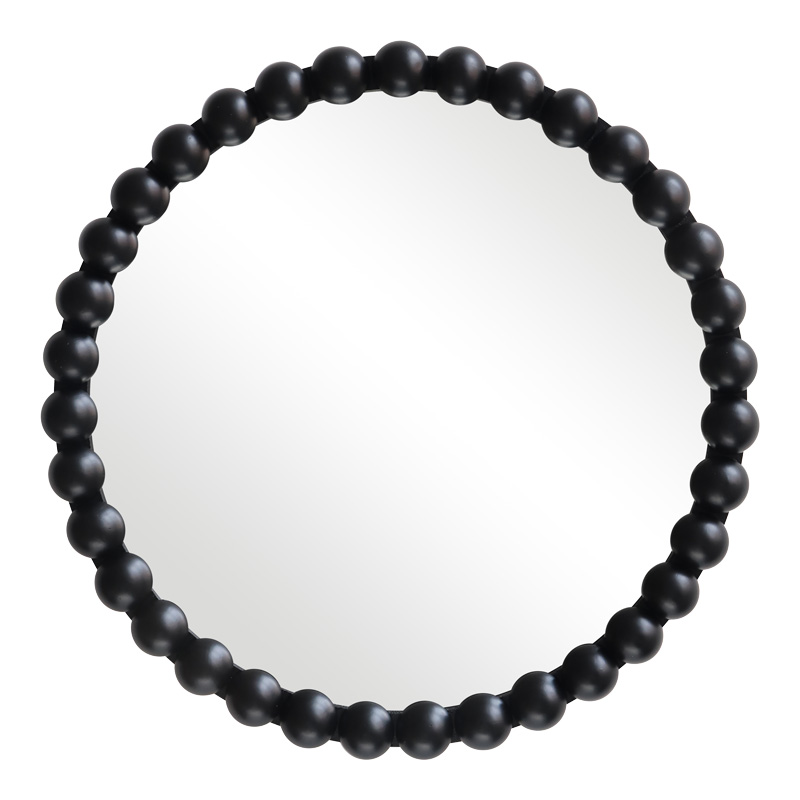Specio pakoworld wood mirror in black shade Φ60x4.5cm