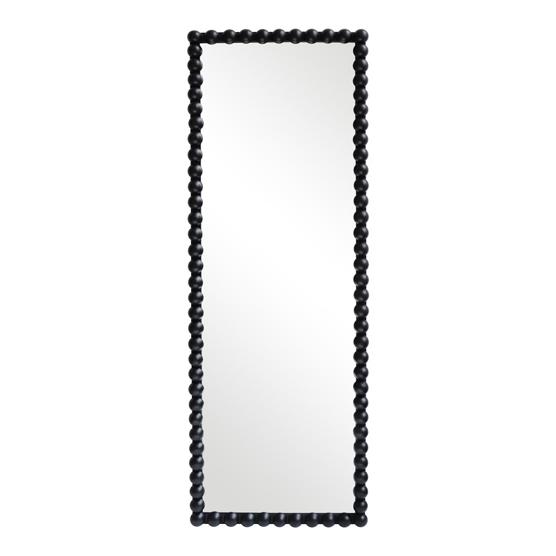 Ledalo pakoworld wood mirror in black shade 45x4.5x130cm