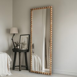 Ledalo pakoworld wood mirror in natural shade 45x4.5x130cm Ledalo pakoworld wood mirror in natural shade 45x4.5x130cm