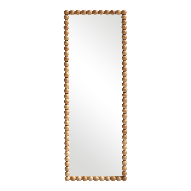 Ledalo pakoworld wood mirror in natural shade 45x4.5x130cm