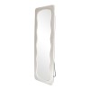 Lezour pakoworld velvet floor mirror in white shade 50x5x170cm