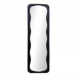 Καθρέπτης δαπέδου Lezour pakoworld βελούδο σε μαύρη απόχρωση 50x5x170εκ