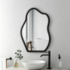 Καθρέπτης Evanthia pakoworld μαύρο MDF 36x1.2x56 εκ