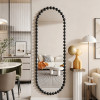 Καθρέπτης Myrtus pakoworld μαύρο μέταλλο 40x2,5x160 εκ