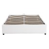 Κρεβάτι Circe pakoworld PU λευκό με αποθηκευτικό χώρο 150x200εκ