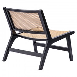 Armchair Merritt pakoworld pe rattan black Armchair Merritt pakoworld pe rattan black