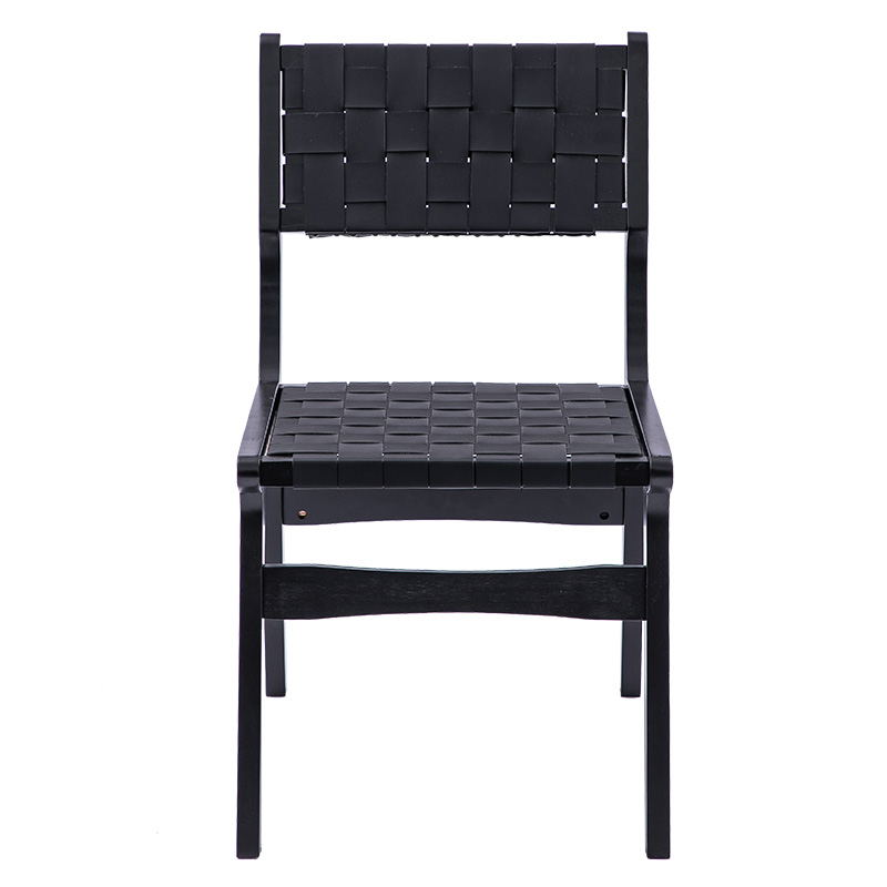 Καρέκλα Ridley pakoworld ξύλο-pu μαύρο