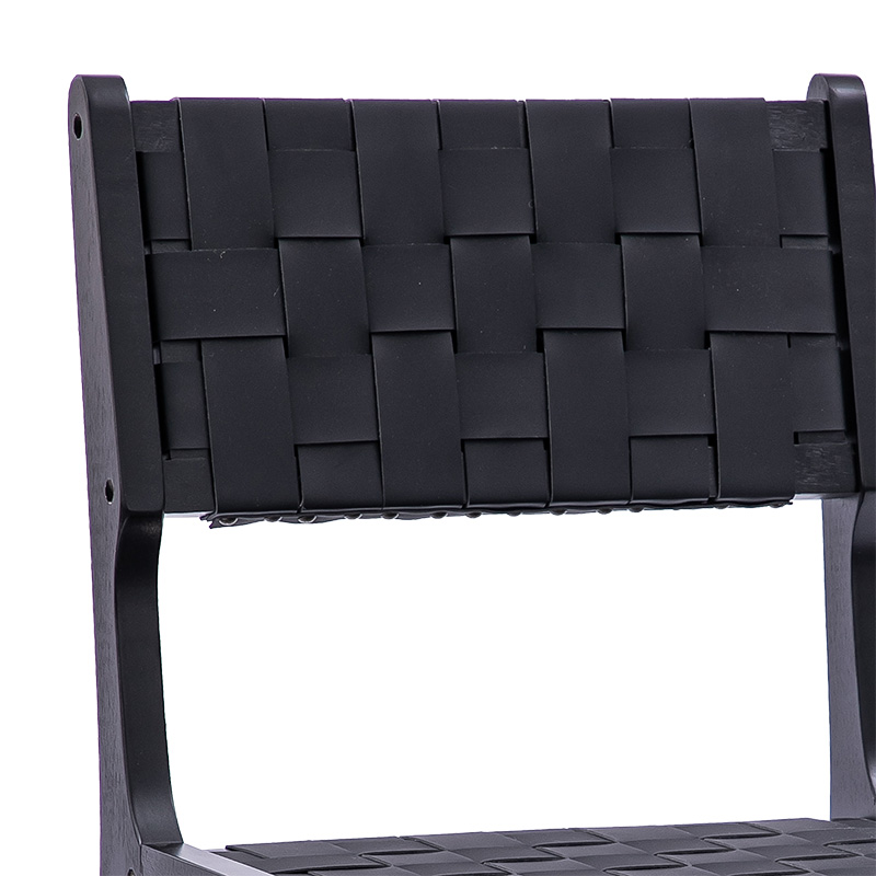 Chair Ridley pakoworld wood-pu black Chair Ridley pakoworld wood-pu black