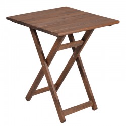 Table Retto pakoworld beech walnut impregnation 70x70x71cm Table Retto pakoworld beech walnut impregnation 70x70x71cm