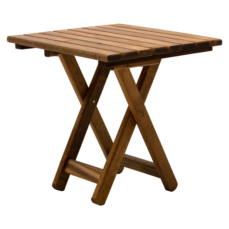 Table Retto pakoworld beech walnut impregnation 45x45x48cm Table Retto pakoworld beech walnut impregnation 45x45x48cm