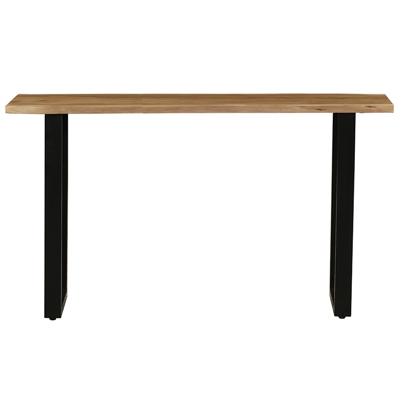 Carver console pakoworld solid acacia wood 3.5cm walnut-leg black 150x40x76cm Carver console pakoworld solid acacia wood 3.5cm walnut-leg black 150x40x76cm