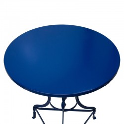 Τραπέζι Noah pakoworld μεταλλικό μπλε Φ58x72εκ