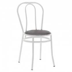 Vienna chair I pakoworld pu black-metal white Vienna chair I pakoworld pu black-metal white