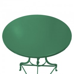 Τραπέζι Noah pakoworld μεταλλικό πράσινο Φ58x72εκ
