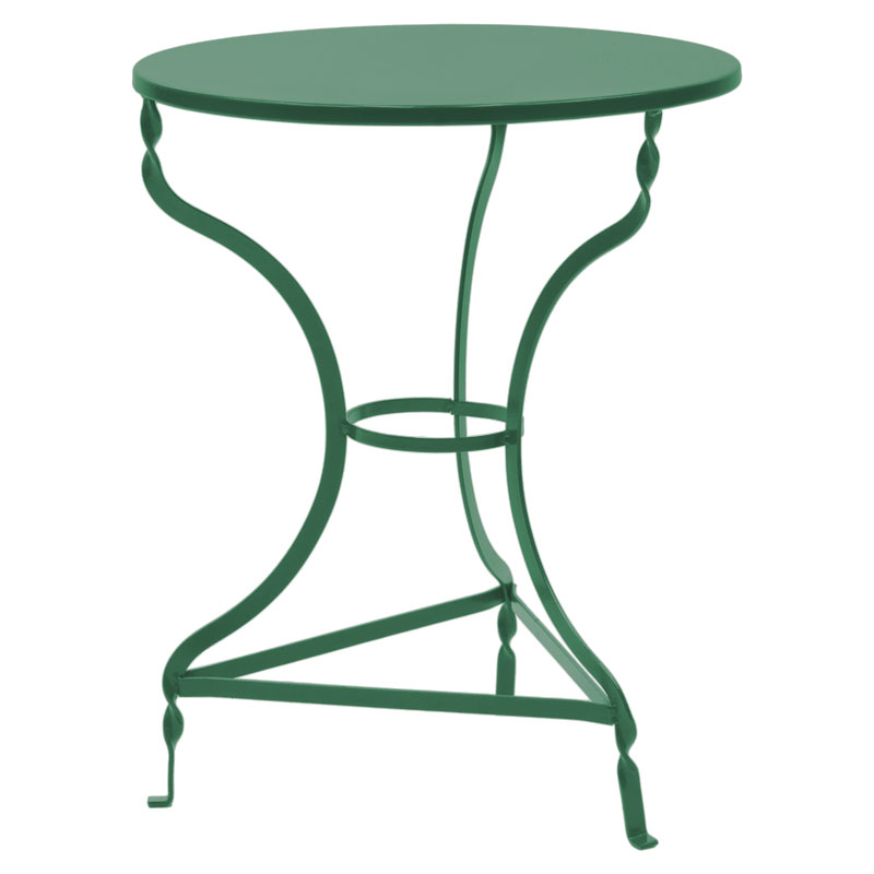 Τραπέζι Noah pakoworld μεταλλικό πράσινο Φ58x72εκ