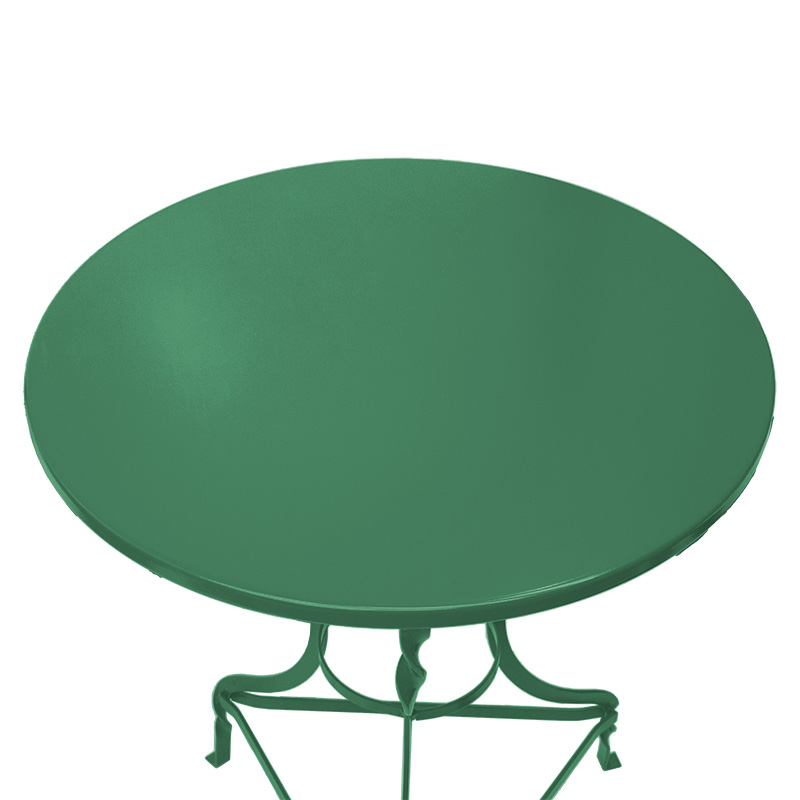Τραπέζι Noah pakoworld μεταλλικό πράσινο Φ70x72εκ