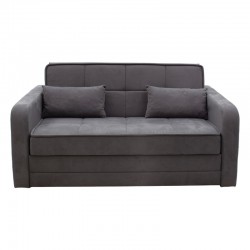 Καναπές κρεβάτι 2 θέσιος Diamont pakoworld ύφασμα γκρι 169x105x85εκ