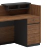 Professional reception Oscar pakoworld walnut-anthracite 180x65x110cm
