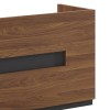 Professional reception Oscar pakoworld walnut-anthracite 180x65x110cm