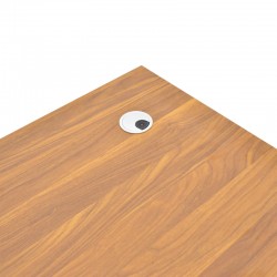 Professional office desk Oscar pakoworld in walnut-dark grey color 180x90x76cm Professional office desk Oscar pakoworld in walnut-dark grey color 180x90x76cm