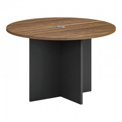 Oscar pakoworld professional office table in walnut-anthracite shade D150x76cm Oscar pakoworld professional office table in walnut-anthracite shade D150x76cm