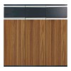 Professional office cabinets Oscar pakoworld walnut-anthracite 200x40x120cm