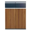 Professional office cabinets Oscar pakoworld walnut-anthracite 160x40x120cm