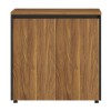 Professional office low cabinets Oscar pakoworld walnut-anthracite 200x40x80cm