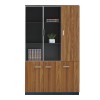 Professional office cabinets Oscar pakoworld walnut-anthracite 240x40x200cm