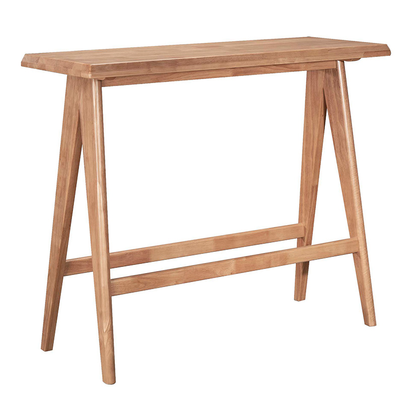 Dining bar set Winslow pakoworld set 5pieces rubberwood light walnut 120x45x100cm Dining bar set Winslow pakoworld set 5pieces rubberwood light walnut 120x45x100cm
