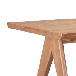 Winslow pakoworld dining table set of 7 rubberwood in light walnut shade 160x85x75cm Winslow pakoworld dining table set of 7 rubberwood in light walnut shade 160x85x75cm