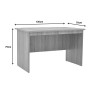 Work desk Anze pakoworld natural melamine 120x70x75cm