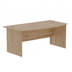 Work desk Anze pakoworld natural melamine 180x93.5x75cm Work desk Anze pakoworld natural melamine 180x93.5x75cm