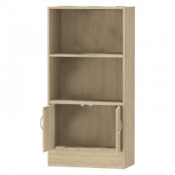 Bookcase Negan pakoworld sonoma melamine 60x30x120cm Bookcase Negan pakoworld sonoma melamine 60x30x120cm