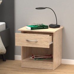 Kona pakoworld bedside table in oak shade 40x34x42cm Kona pakoworld bedside table in oak shade 40x34x42cm