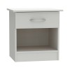 Kona pakoworld bedside table in white shade 40x34x42cm