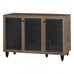Shoe cabinet Ronan pakoworld walnut 105x35x.66cm Shoe cabinet Ronan pakoworld walnut 105x35x.66cm