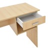 Γραφείο εργασίας με συρτάρι Michael pakoworld φυσικό 88x45x72εκ