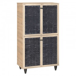 Shoe cabinet Ronan pakoworld natural 70.5x35x122cm Shoe cabinet Ronan pakoworld natural 70.5x35x122cm