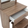 Dressing table with mirror Zelia pakoworld in oak colour 60x40.5x151cm
