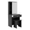 Dressing table with mirror Zelia pakoworld in wenge eo colour 60x40.5x151cm