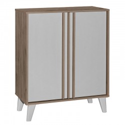 Shoe cabinet Milana pakoworld sonoma rw-anthracite 74x38x95cm Shoe cabinet Milana pakoworld sonoma rw-anthracite 74x38x95cm