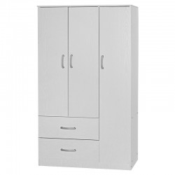 3 door wardrope and cabinet Zelia pakoworld white 90x42x240cm 3 door wardrope and cabinet Zelia pakoworld white 90x42x240cm
